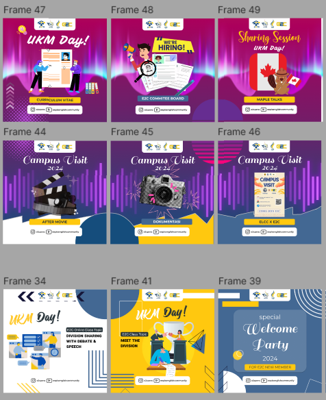 E2C team documentation and organizational activities